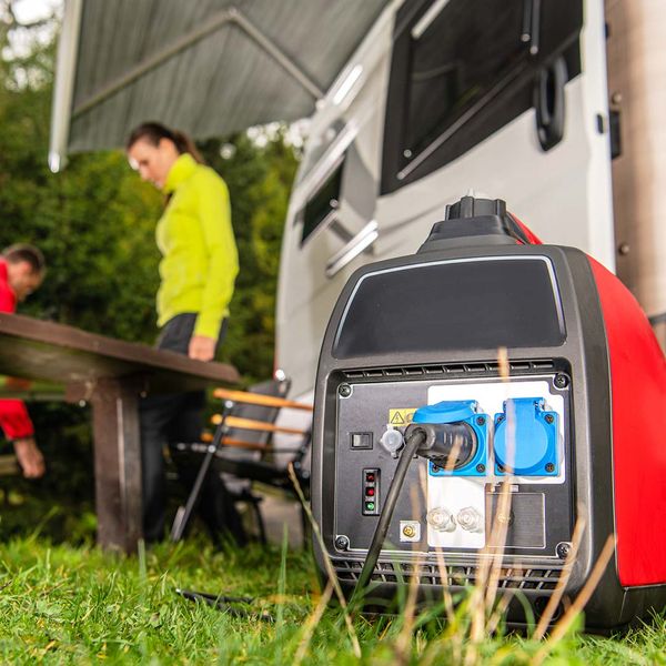 Generator on a camping trip