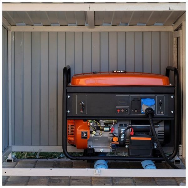 cool generator in shed