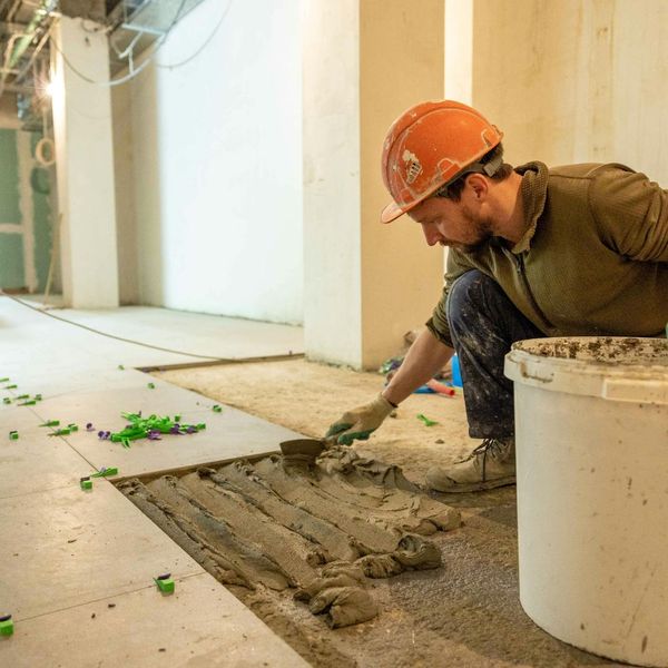 flooring in commercial building