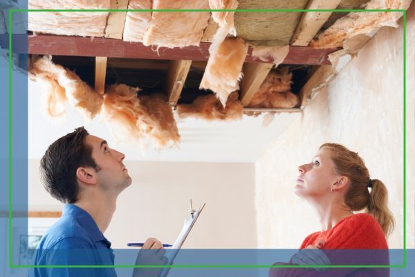 damaged ceiling