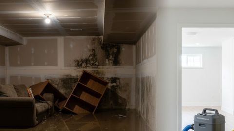 water damage concept