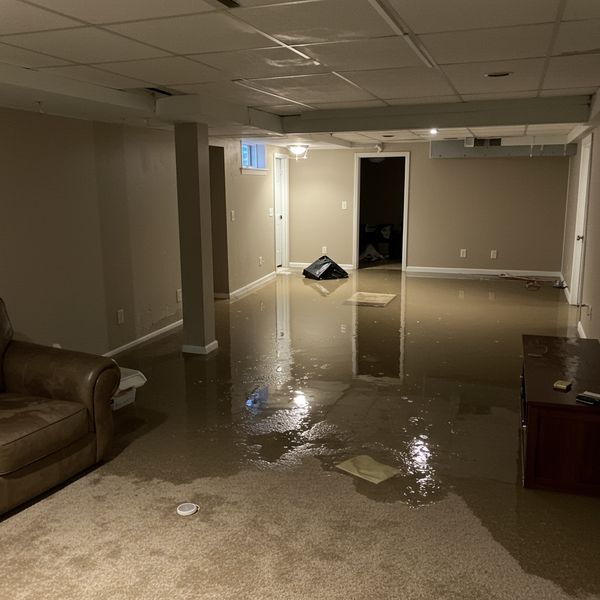 image of a flooded basement