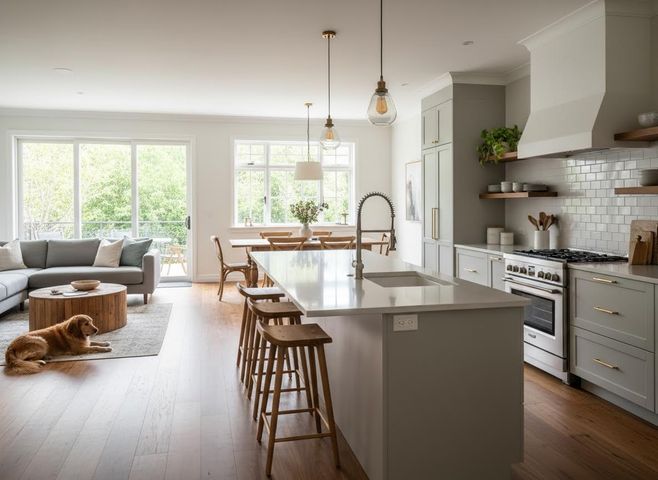 open concept kitchen