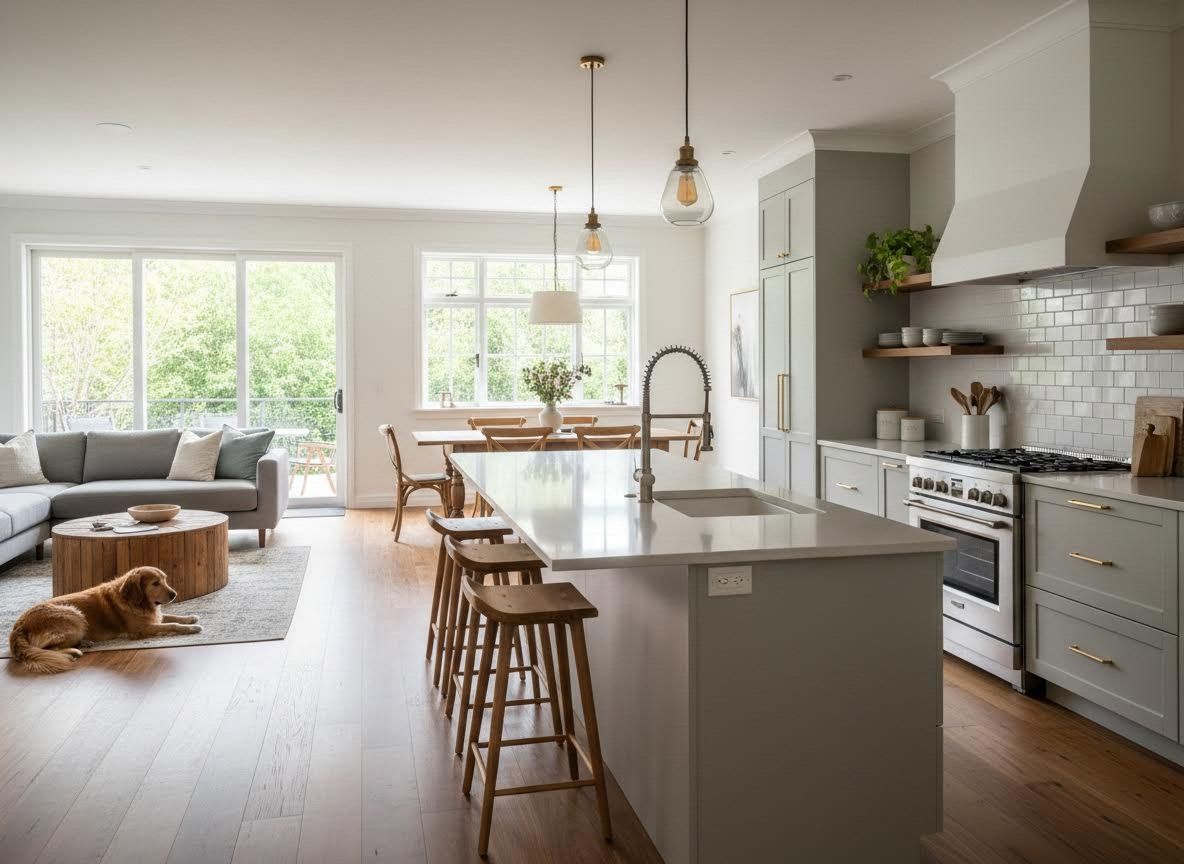 open concept kitchen