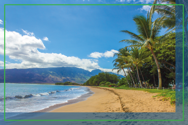 A beach in Hawaii