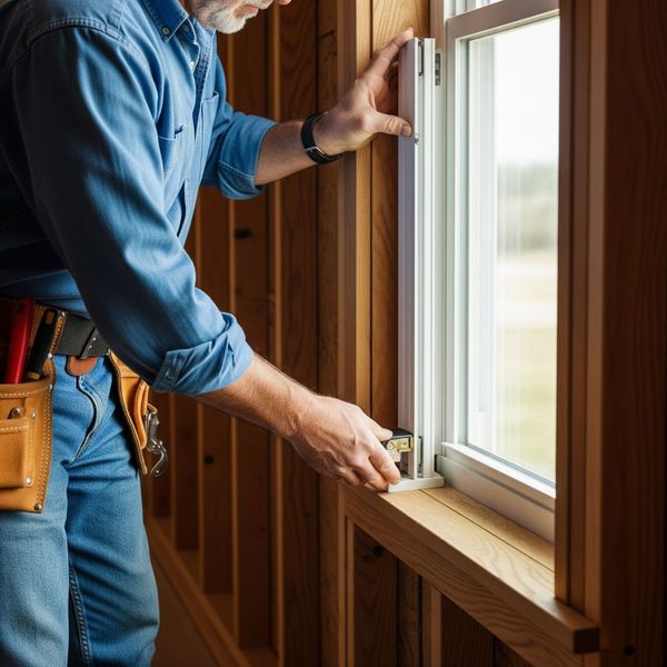 A professional installer carefully fitting a new window into a home. How to Choose the Right Windows for Your Home 4.jpg