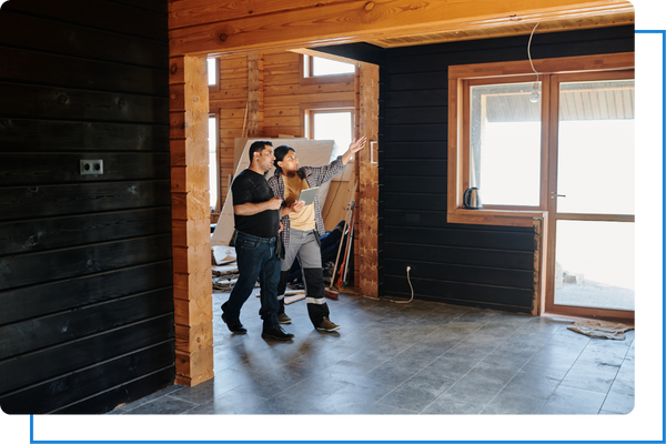 Walking through a house being renovated