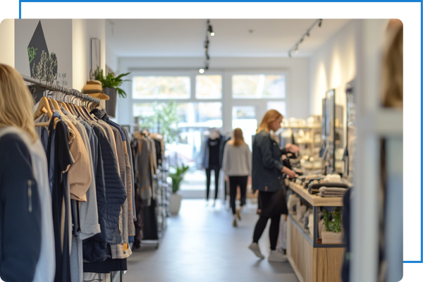 Customers shopping in a store