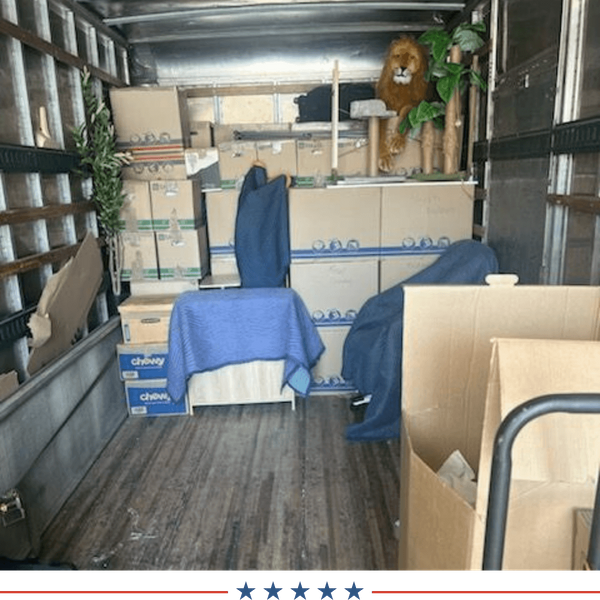 an organized moving truck