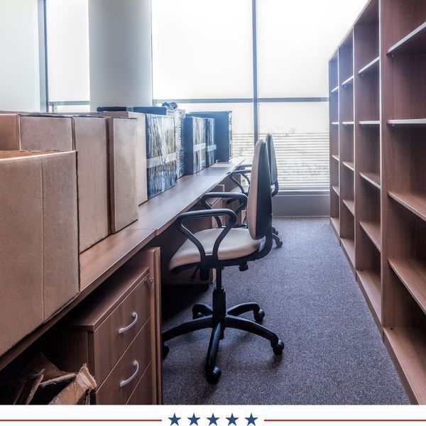 office packed up ready for move