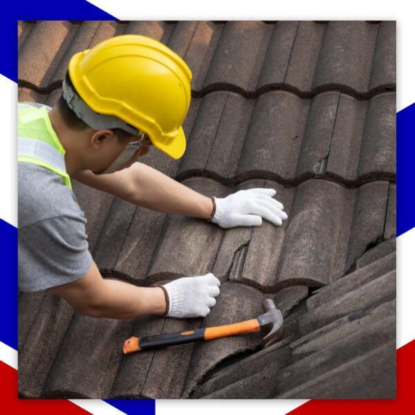 roofing contractor making repairs