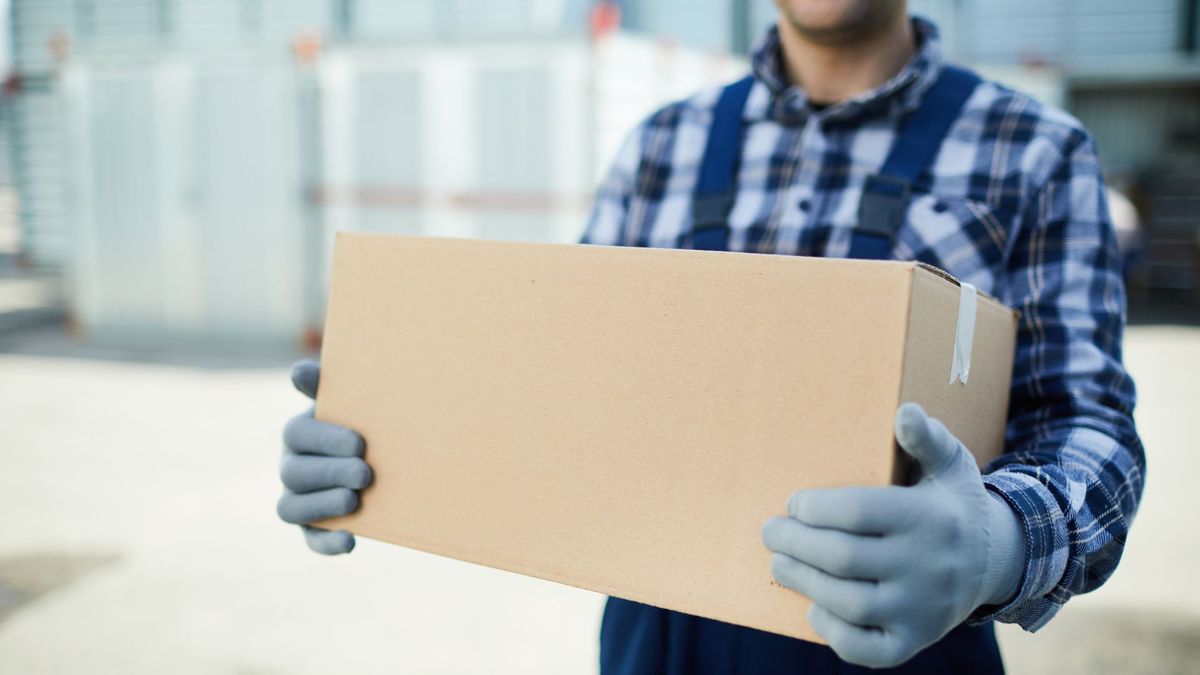 Man holding a box