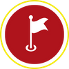 icon of flag, milestone