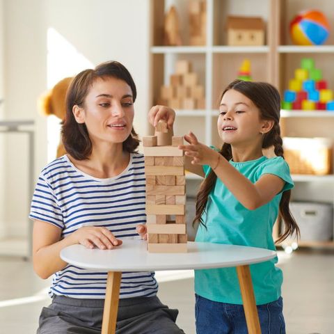 child playing at daycare