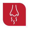 icon of an odor under a nose