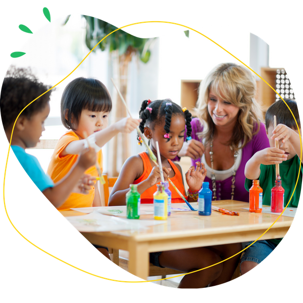 Kids in preschool