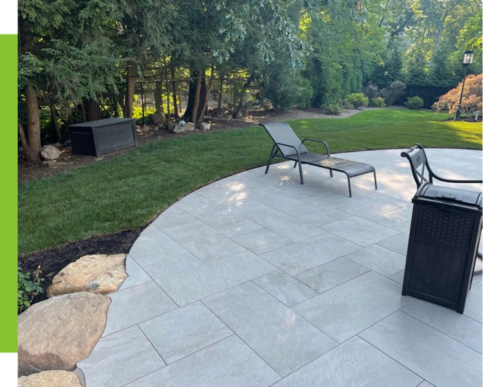 new completed backyard patio