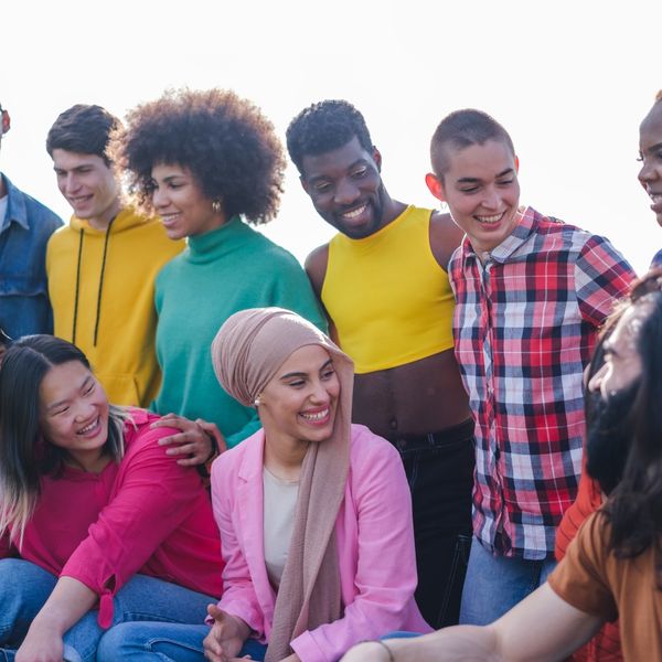 Group of people talking