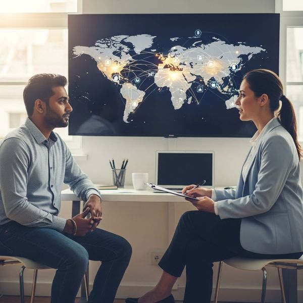 a person receiving job placement assistance