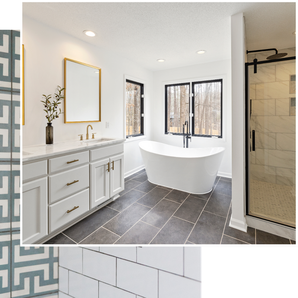 completed bathroom renovation 