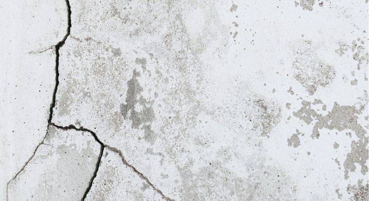 cracked concrete cracked concrete