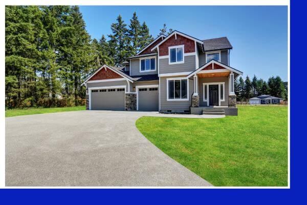 nice house with concrete driveway