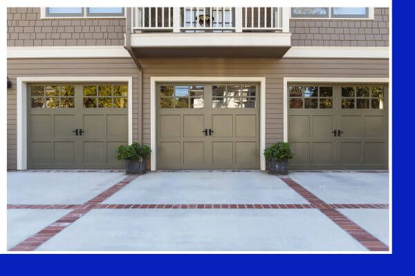 Decorative concrete driveway