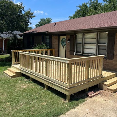 deck on a home