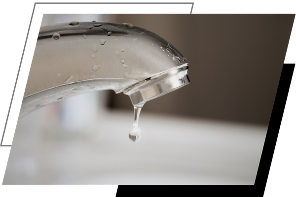 a leaking faucet