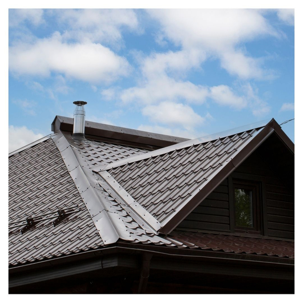 metal roof peak, gable