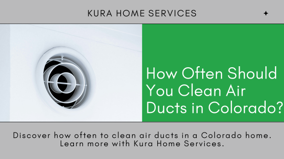 Round air vent on a white wall with the title How Often Should You Clean Air Ducts in Colorado?