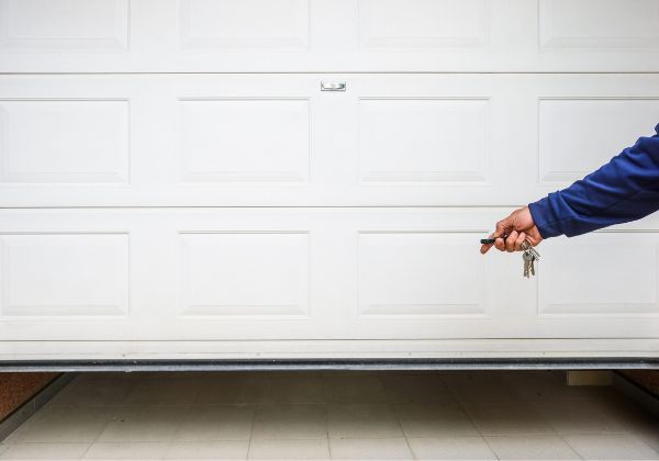 opening new garage door with remote