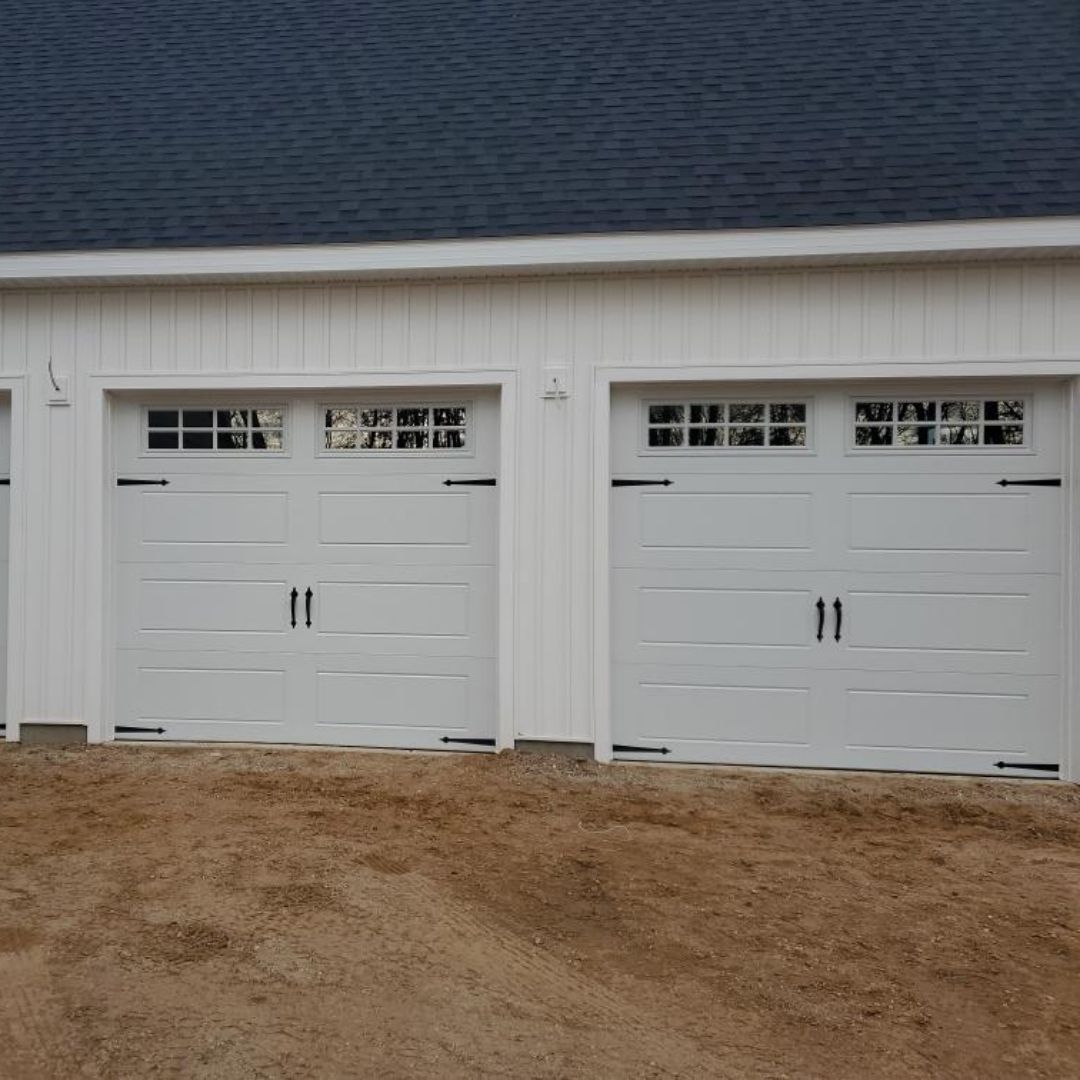two garage doors
