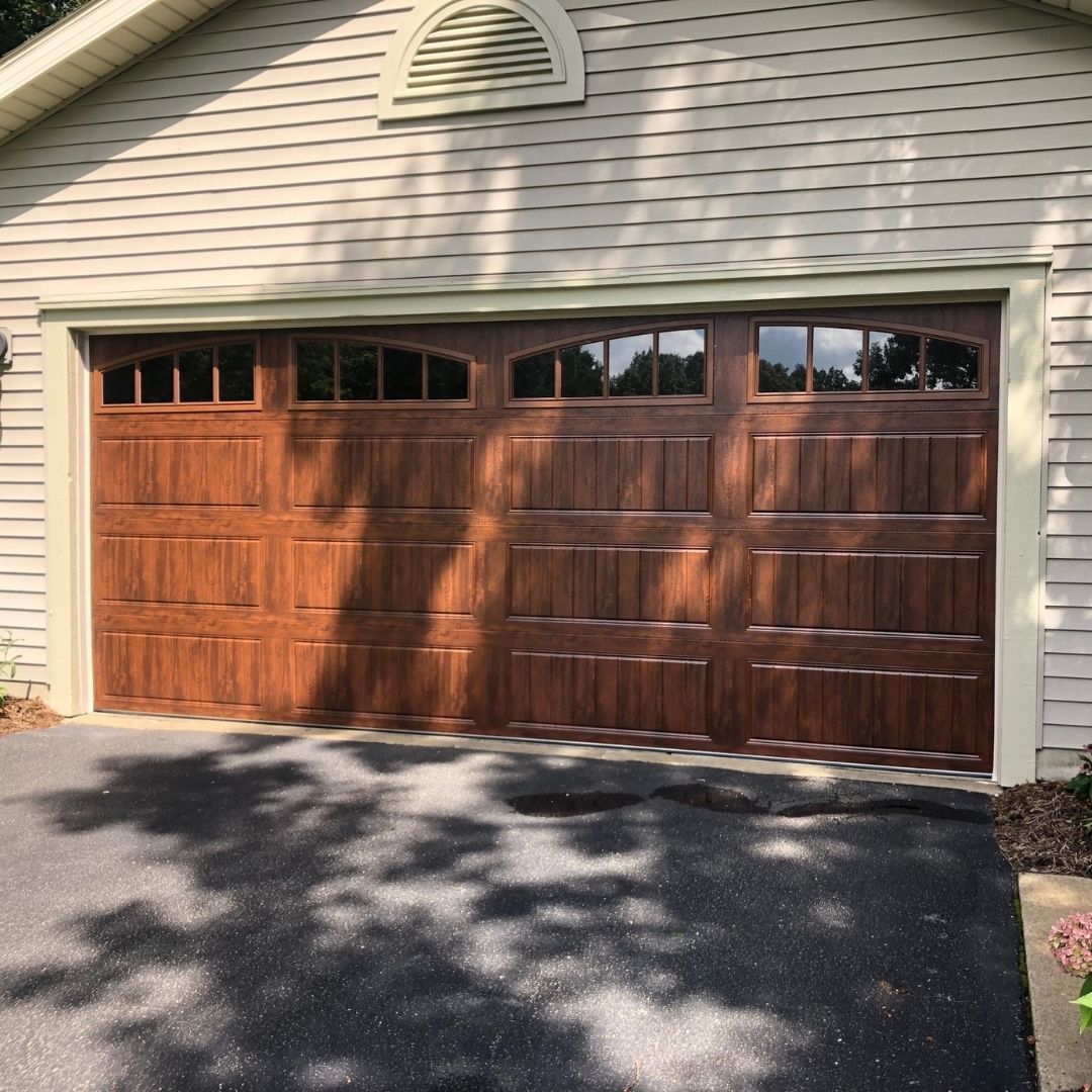 wooden garage door