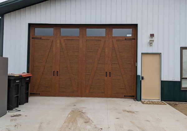 wooden garage doors