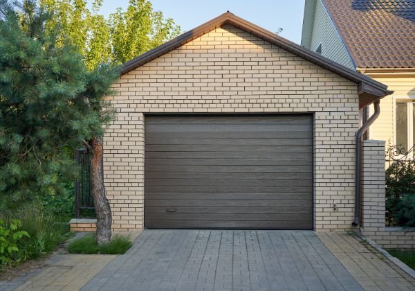 garage with new door