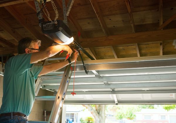 a garage door being repaired Rockford (2).jpg