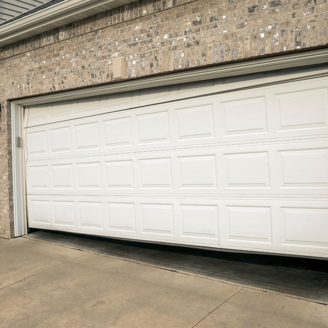 uneven garage door