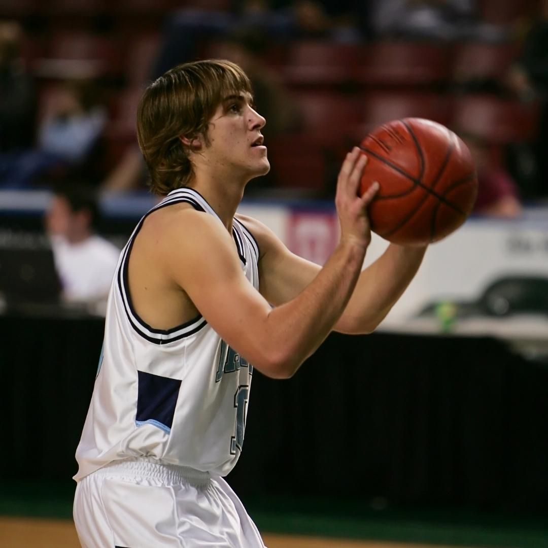 College recruit taking a shot