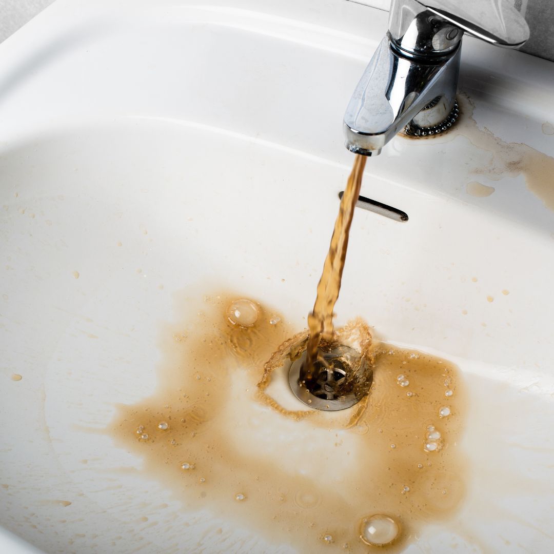 Discolored water 