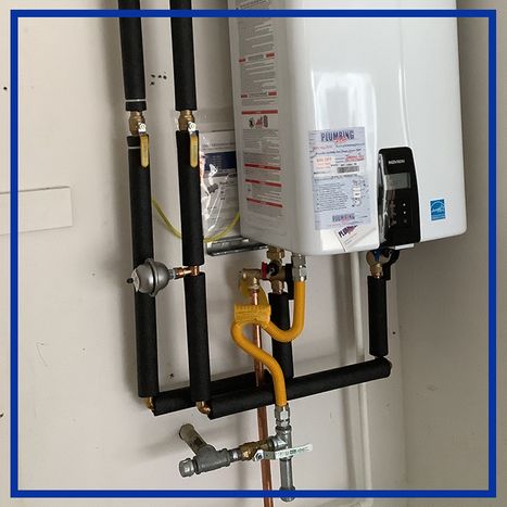 image of a tankless water heater