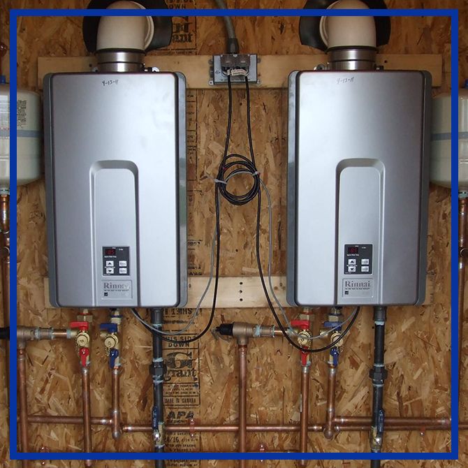 image of tankless water heaters
