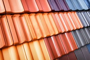 roof tiles in various colors