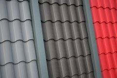different colored roof tiles