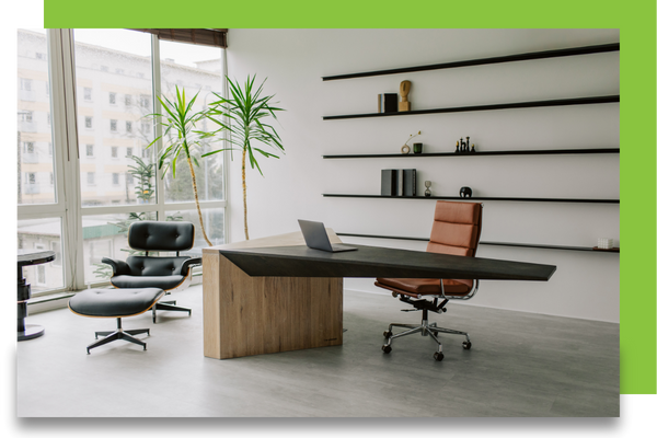 desk in personal office