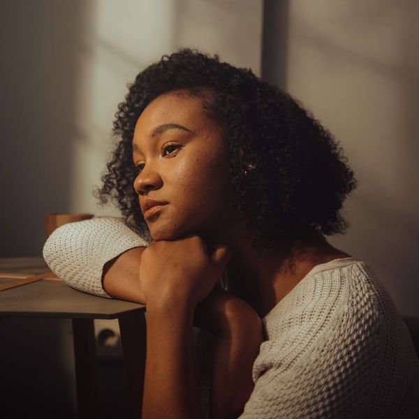 Woman in deep thought
