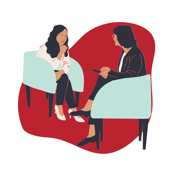 graphic of individual therapy