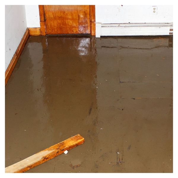 water damage in house