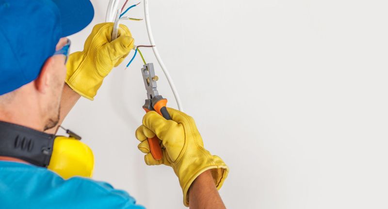 North Carolina electrical contractor working on a project