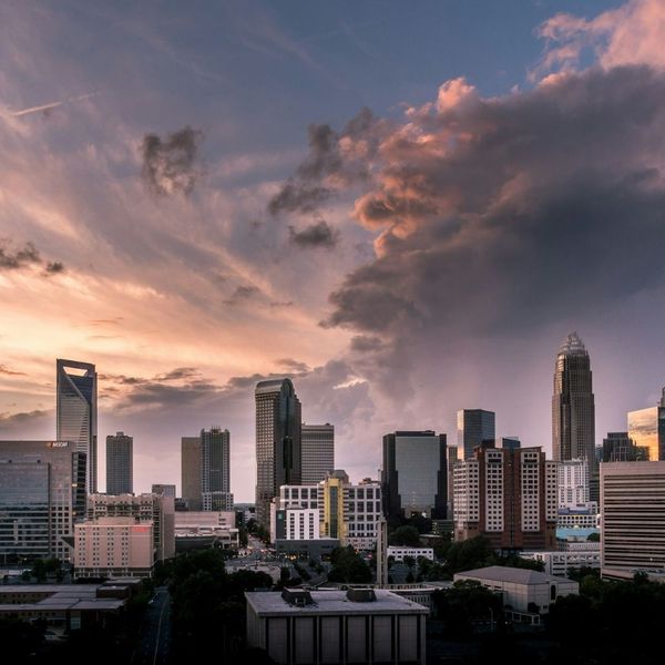 sunset view of charlotte north carolina sunset view of charlotte north carolina